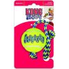 KONG Squeakers Tennis Ball with Rope - Medium