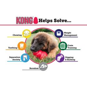 KONG Extreme KONG Dog Toy - Black - Medium - Dogs 15-35 lbs (3.5" Tall x 1" Diameter)