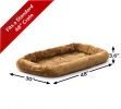 MidWest QuietTime Pet Bed & Dog Crate Mat, Cinnamon 42"