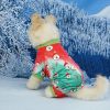 Pet Christmas Clothes Home Red Green