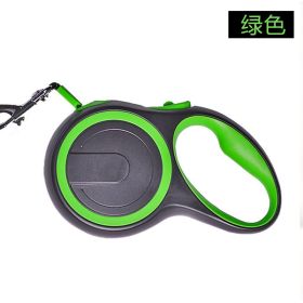 Retractable Dog Leash; Dog Walking Leash for Medium Large Dogs up to 110lbs; One Button Break & Lock ; Heavy Duty No Tangle (colour: green)