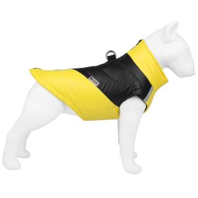 Pet Clothing Waterproof Reflective Dog Clothes Warm (Option: Yellow-2XL)