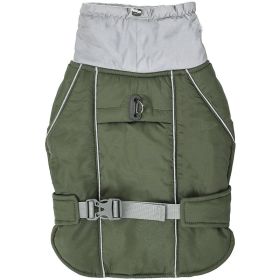 Pet Dog Warm-keeping Cotton Clothing (Option: Army Green-M)